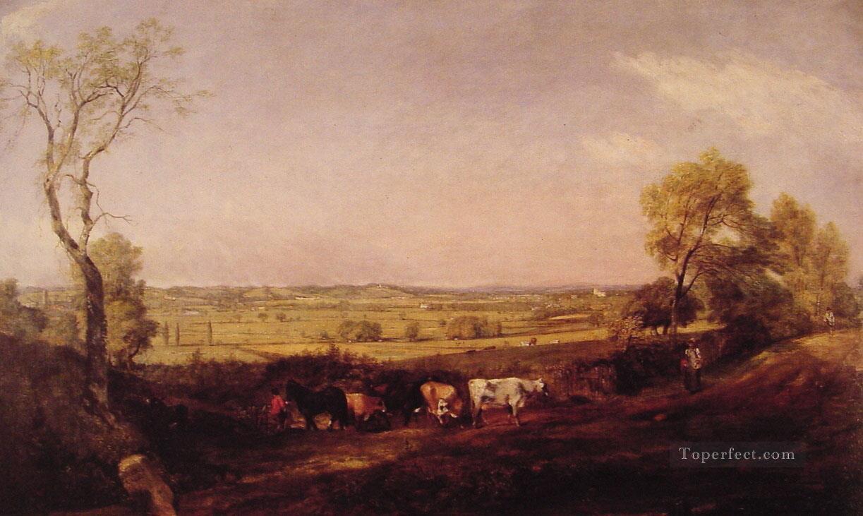 Dedham Vale Morning Romantic landscape John Constable Oil Paintings